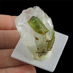 ZIELONY TURMALIN WERDELIT, KRYSZTAŁ GÓRSKI - 42 mm - BRAZYLIA