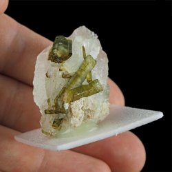 ZIELONY TURMALIN WERDELIT, KRYSZTAŁ GÓRSKI - 42 mm - BRAZYLIA