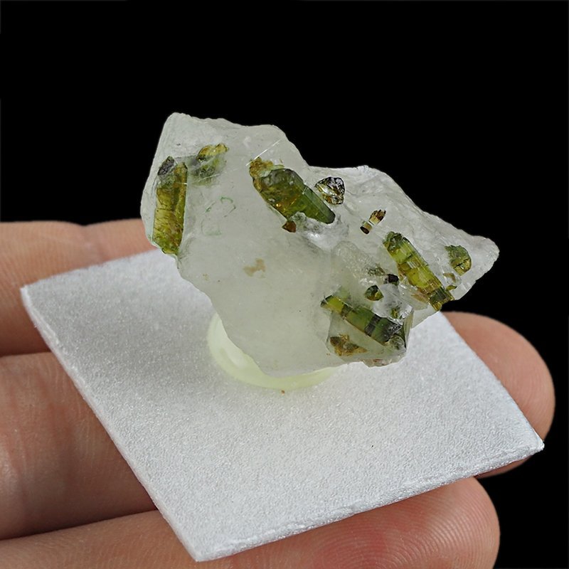 ZIELONY TURMALIN WERDELIT, KRYSZTAŁ GÓRSKI - 34 mm - BRAZYLIA