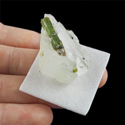 ZIELONY TURMALIN WERDELIT, KRYSZTAŁ GÓRSKI - 39 mm - BRAZYLIA