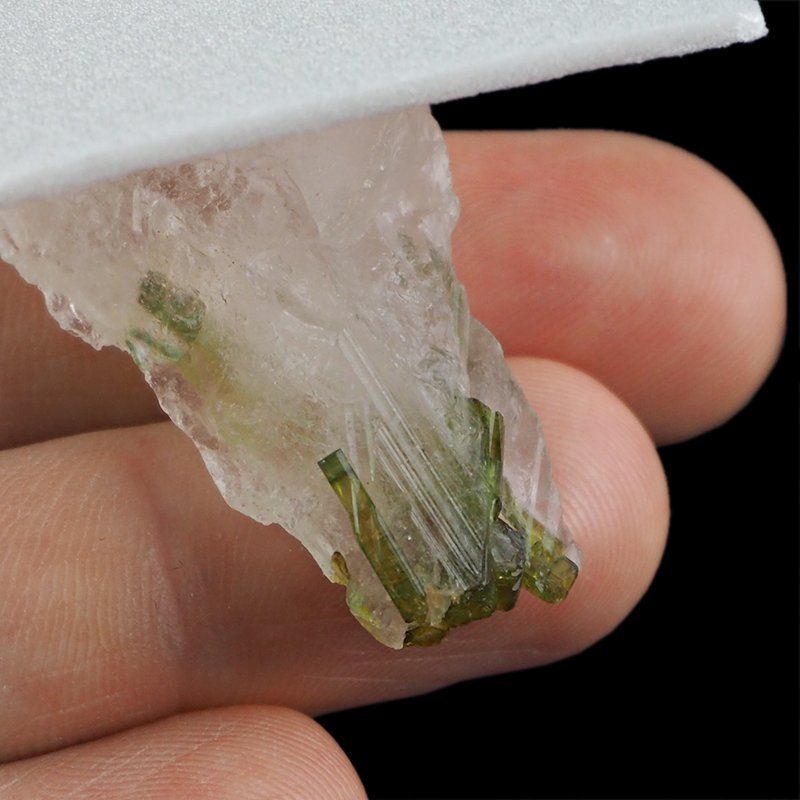 ZIELONY TURMALIN WERDELIT, KRYSZTAŁ GÓRSKI - 41 mm - BRAZYLIA