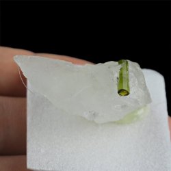 ZIELONY TURMALIN WERDELIT, KRYSZTAŁ GÓRSKI - 42 mm - BRAZYLIA