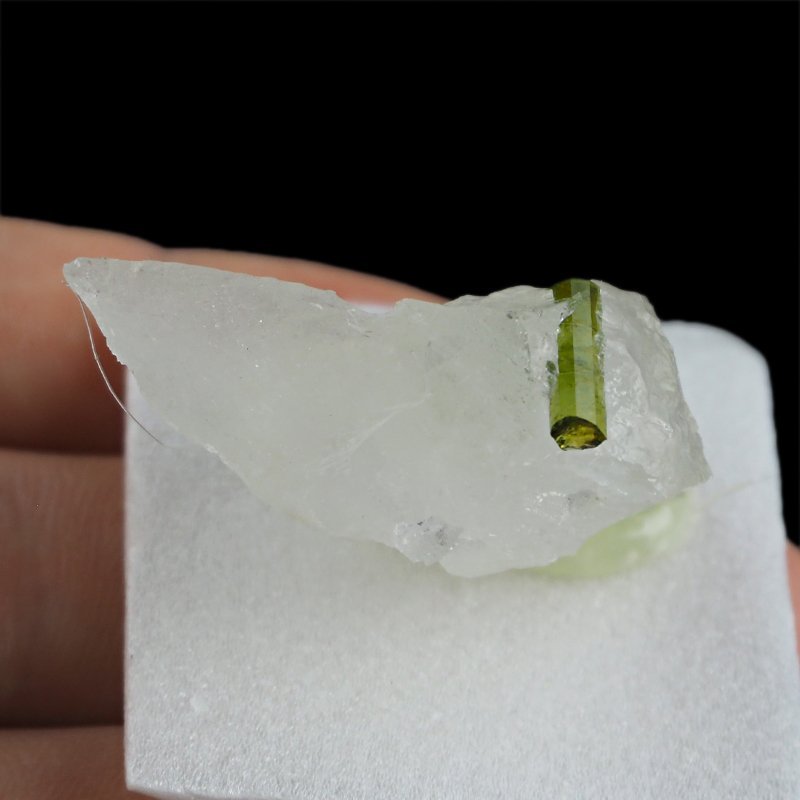 ZIELONY TURMALIN WERDELIT, KRYSZTAŁ GÓRSKI - 42 mm - BRAZYLIA