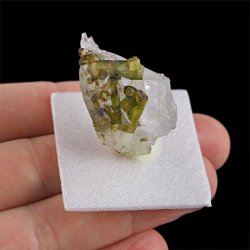 ZIELONY TURMALIN WERDELIT, KRYSZTAŁ GÓRSKI - 34 mm - BRAZYLIA