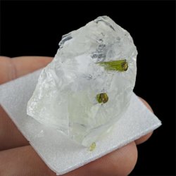 ZIELONY TURMALIN WERDELIT, KRYSZTAŁ GÓRSKI - 38 mm - BRAZYLIA