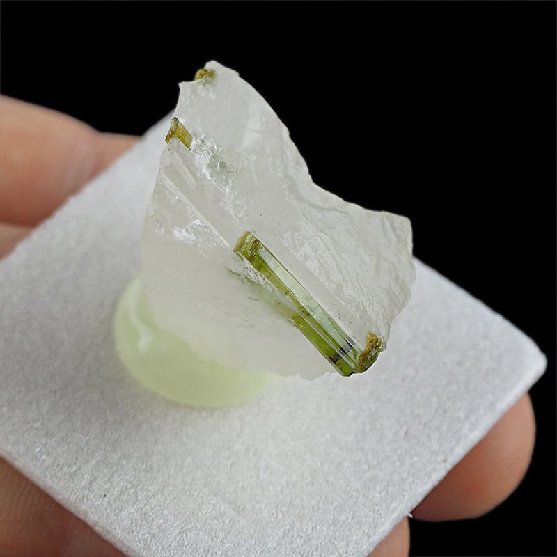 ZIELONY TURMALIN WERDELIT, KRYSZTAŁ GÓRSKI - 30 mm - BRAZYLIA