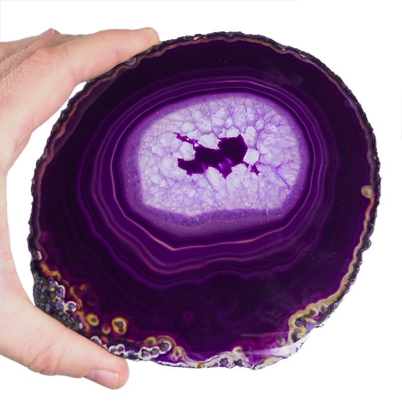 AGAT FIOLETOWY - PLASTER - 154 mm - BRAZYLIA