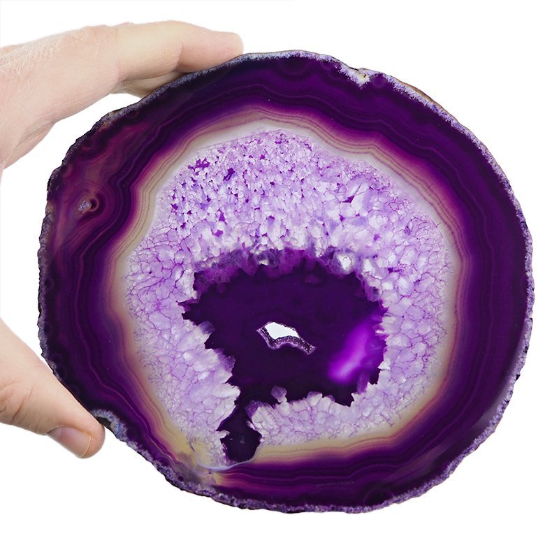 AGAT FIOLETOWY - PLASTER - 161 mm - BRAZYLIA