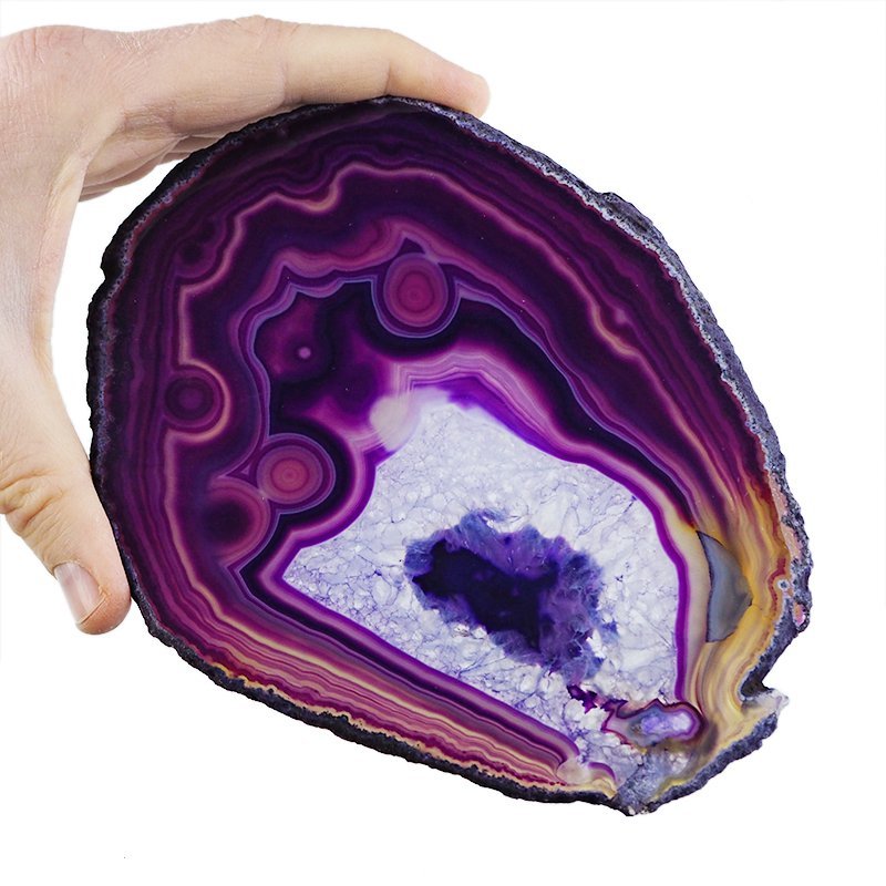 AGAT FIOLETOWY - PLASTER - 177 mm - BRAZYLIA