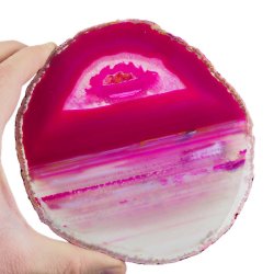 AGAT RÓŻOWY - PLASTER - 145 mm - BRAZYLIA