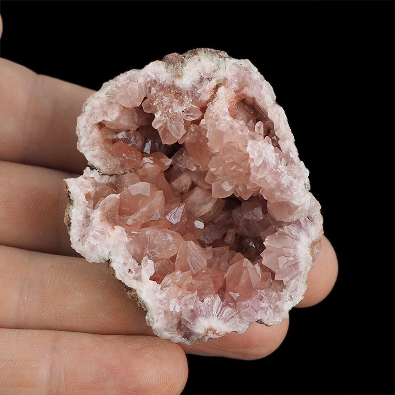 KWARC RÓŻOWY - "RÓŻOWY AMETYST", "PINK AMETHYST" - GEODA - 54 mm - ARGENTYNA