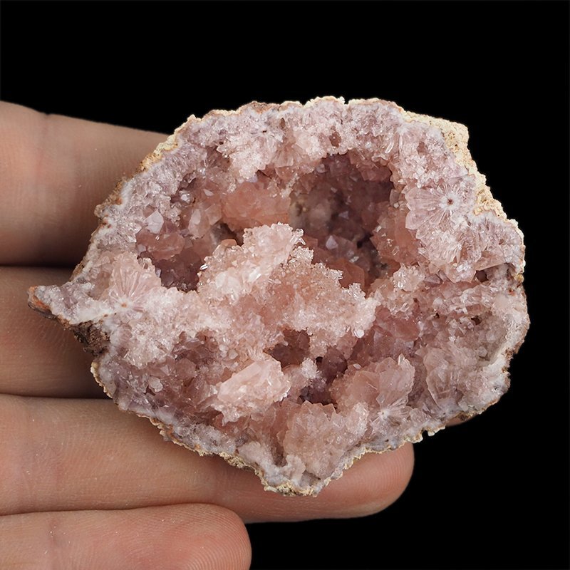 KWARC RÓŻOWY - "RÓŻOWY AMETYST", "PINK AMETHYST" - GEODA - 61 mm - ARGENTYNA