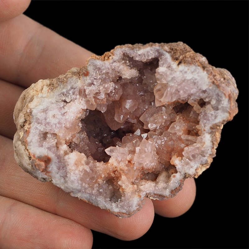 KWARC RÓŻOWY - "RÓŻOWY AMETYST", "PINK AMETHYST" - GEODA - 65 mm - ARGENTYNA