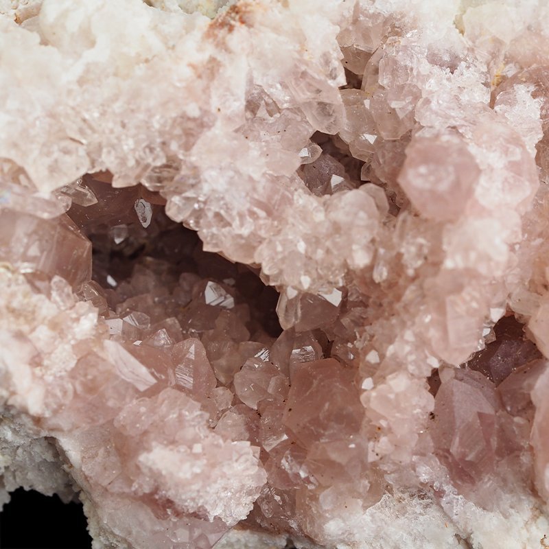 KWARC RÓŻOWY - "RÓŻOWY AMETYST", "PINK AMETHYST" - GEODA - 54 mm - ARGENTYNA