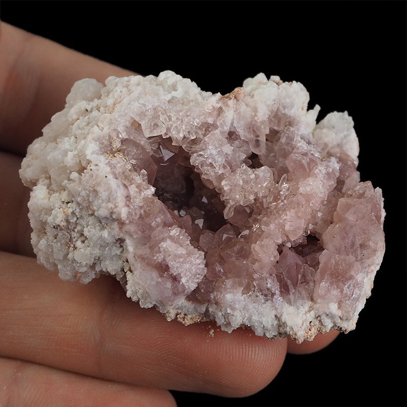 KWARC RÓŻOWY - "RÓŻOWY AMETYST", "PINK AMETHYST" - GEODA - 54 mm - ARGENTYNA