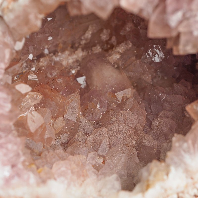 KWARC RÓŻOWY - "RÓŻOWY AMETYST", "PINK AMETHYST" - GEODA - 52 mm - ARGENTYNA