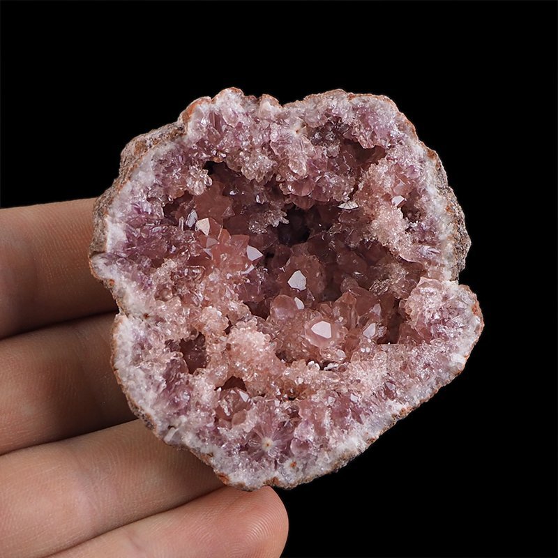 KWARC RÓŻOWY - "RÓŻOWY AMETYST", "PINK AMETHYST" - GEODA - 62 mm - ARGENTYNA