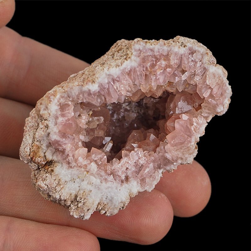KWARC RÓŻOWY - "RÓŻOWY AMETYST", "PINK AMETHYST" - GEODA - 57 mm - ARGENTYNA