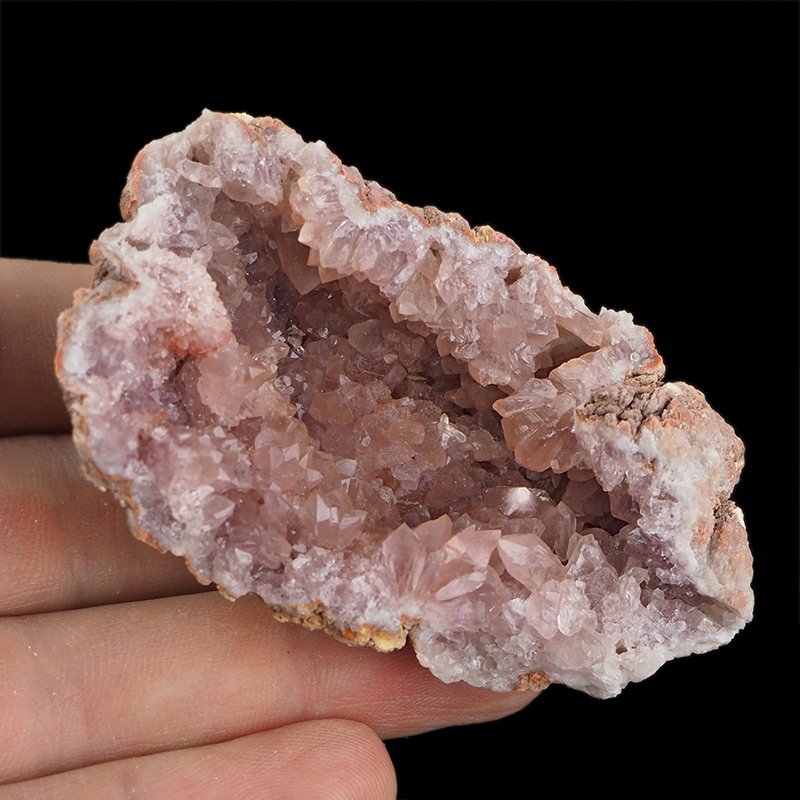 KWARC RÓŻOWY - "RÓŻOWY AMETYST", "PINK AMETHYST" - GEODA - 68 mm - ARGENTYNA