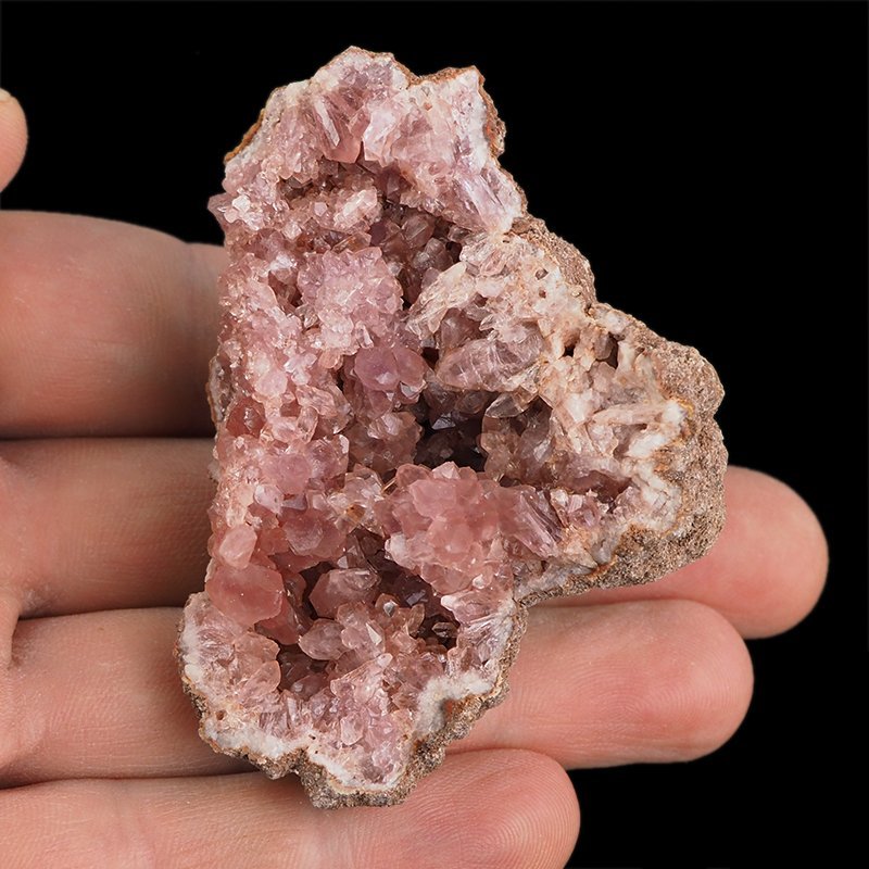 KWARC RÓŻOWY - "RÓŻOWY AMETYST", "PINK AMETHYST" - GEODA - 67 mm - ARGENTYNA