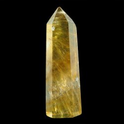 ŻÓŁTY FLUORYT - OBELISK Z NATURALNEGO KAMIENIA - 69 mm