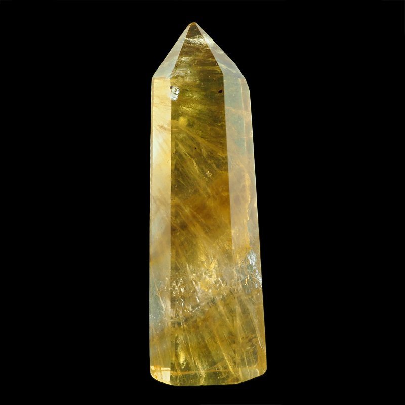 ŻÓŁTY FLUORYT - OBELISK Z NATURALNEGO KAMIENIA - 69 mm