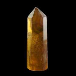 ŻÓŁTY FLUORYT - OBELISK Z NATURALNEGO KAMIENIA - 64 mm