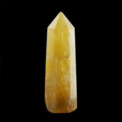 ŻÓŁTY FLUORYT - OBELISK Z NATURALNEGO KAMIENIA - 62 mm