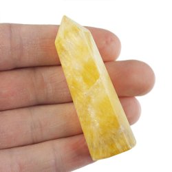 ŻÓŁTY FLUORYT - OBELISK Z NATURALNEGO KAMIENIA - 62 mm
