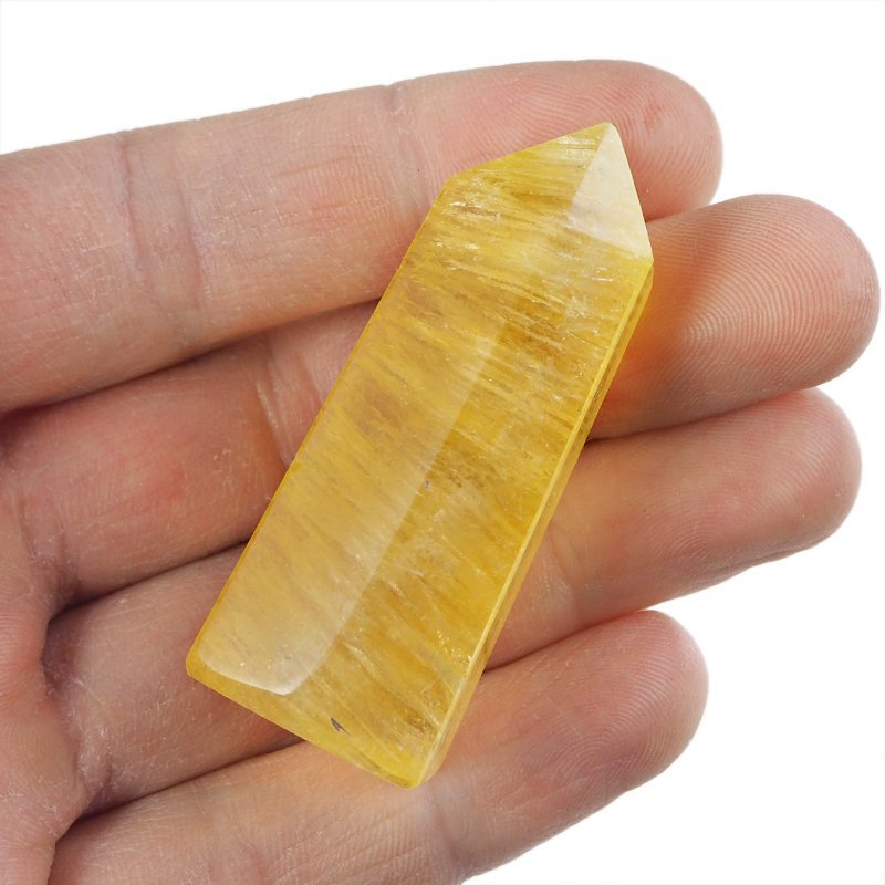 ŻÓŁTY FLUORYT - OBELISK Z NATURALNEGO KAMIENIA - 55 mm