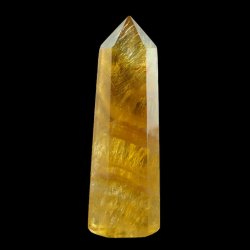 ŻÓŁTY FLUORYT - OBELISK Z NATURALNEGO KAMIENIA - 67 mm