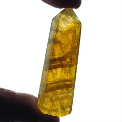 ŻÓŁTY FLUORYT - OBELISK Z NATURALNEGO KAMIENIA - 67 mm