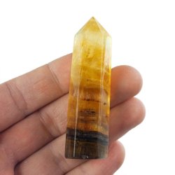 ŻÓŁTY FLUORYT - OBELISK Z NATURALNEGO KAMIENIA - 67 mm