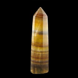 ŻÓŁTY FLUORYT - OBELISK Z NATURALNEGO KAMIENIA - 68 mm