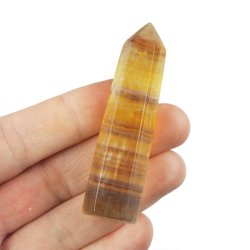 ŻÓŁTY FLUORYT - OBELISK Z NATURALNEGO KAMIENIA - 68 mm