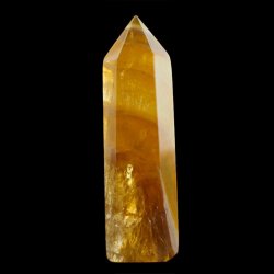 ŻÓŁTY FLUORYT - OBELISK Z NATURALNEGO KAMIENIA - 69 mm