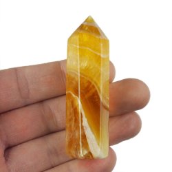ŻÓŁTY FLUORYT - OBELISK Z NATURALNEGO KAMIENIA - 69 mm