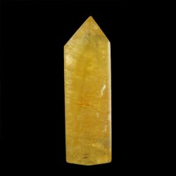 ŻÓŁTY FLUORYT - OBELISK Z NATURALNEGO KAMIENIA - 62 mm