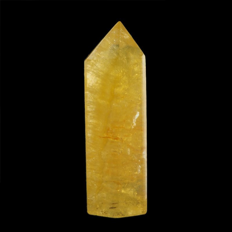 ŻÓŁTY FLUORYT - OBELISK Z NATURALNEGO KAMIENIA - 62 mm