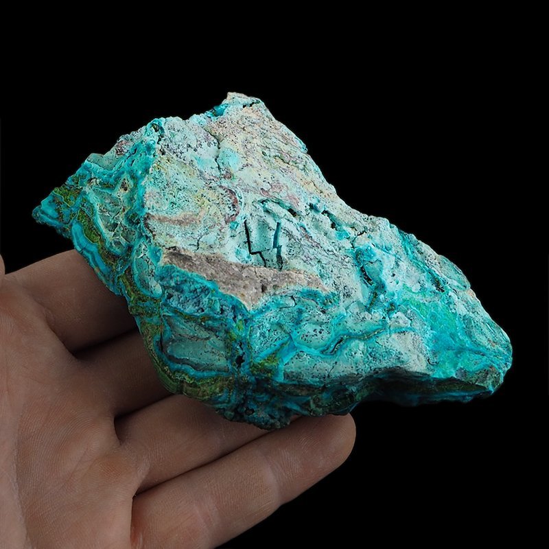 CHRYZOKOLA, MALACHIT - 107 mm - KONGO