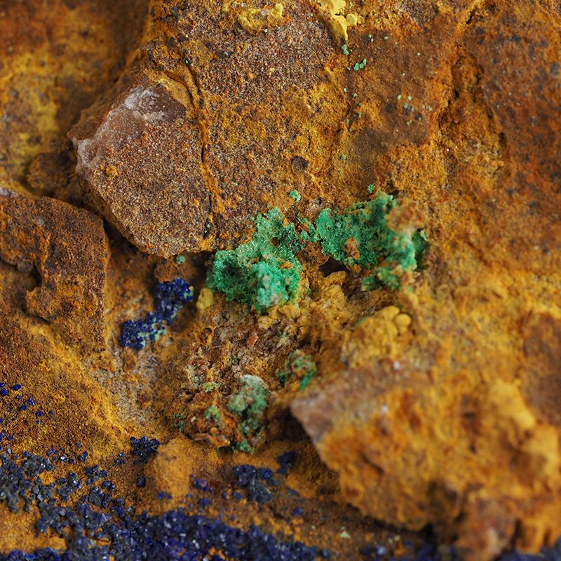 AZURYT, MALACHIT - 68 mm - MAROKO