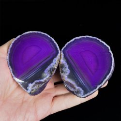 AGAT FIOLETOWY - DWIE POŁÓWKI - 73 mm - BRAZYLIA