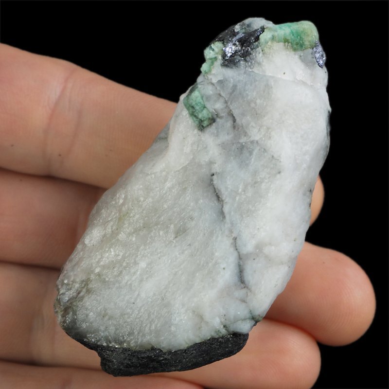 SZMARAGD, MOLIBDENIT - 68 mm - BRAZYLIA