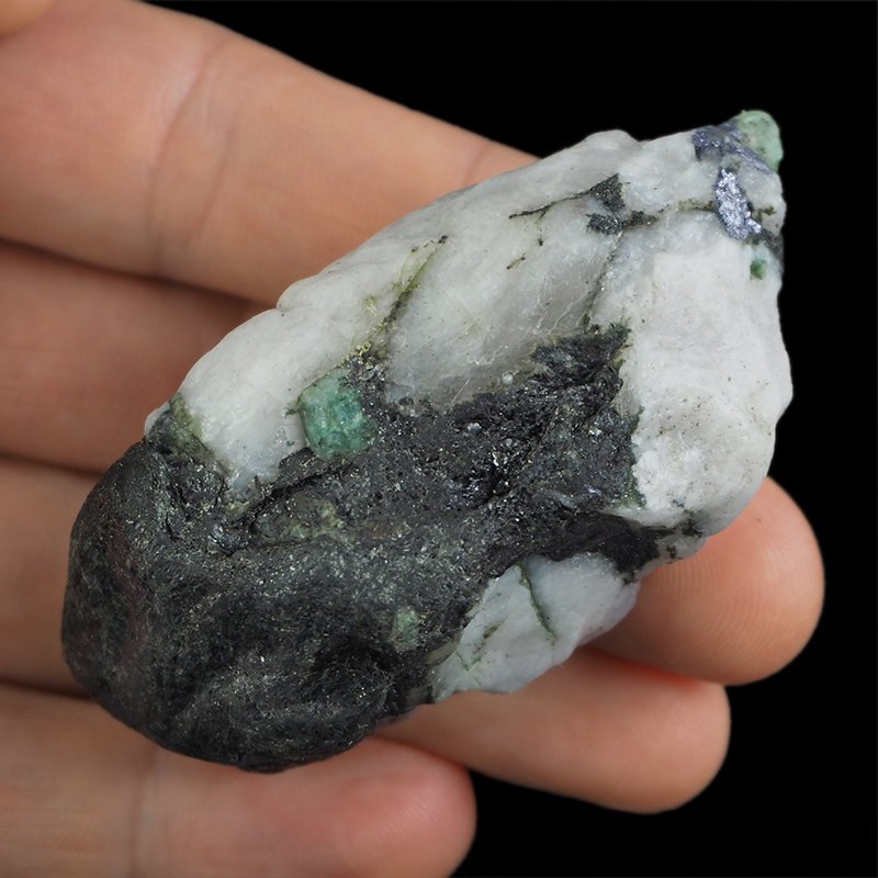 SZMARAGD, MOLIBDENIT - 68 mm - BRAZYLIA