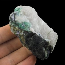 SZMARAGD, MOLIBDENIT - 70 mm - BRAZYLIA