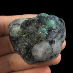 SZMARAGD, MOLIBDENIT - 54 mm - BRAZYLIA