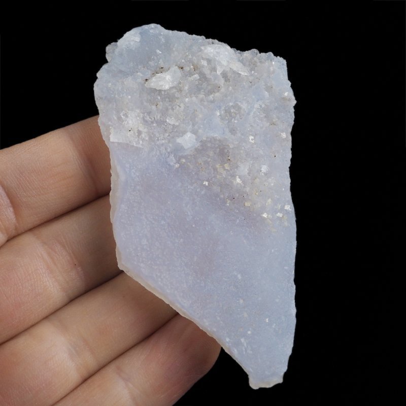 CHALCEDON NIEBIESKI (BŁĘKITNY), KALCYT - 82 mm - MALAWI