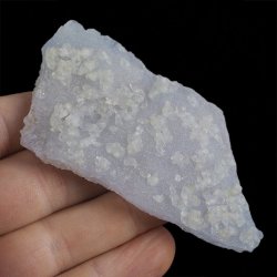 CHALCEDON NIEBIESKI (BŁĘKITNY), KALCYT - 82 mm - MALAWI