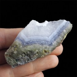 CHALCEDON NIEBIESKI (BŁĘKITNY), KRYSZTAŁ GÓRSKI - 71 mm - MALAWI