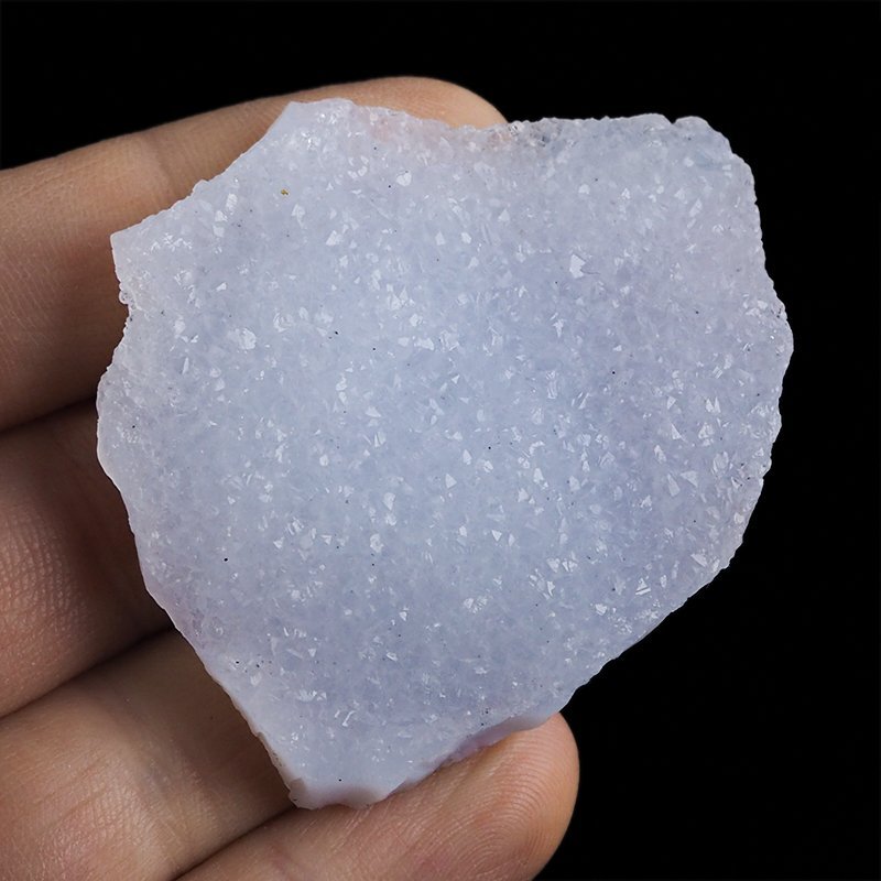 CHALCEDON NIEBIESKI (BŁĘKITNY), KRYSZTAŁ GÓRSKI - 59 mm - MALAWI